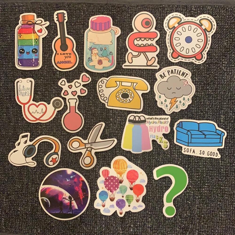 Pack of 15 stickers (random)